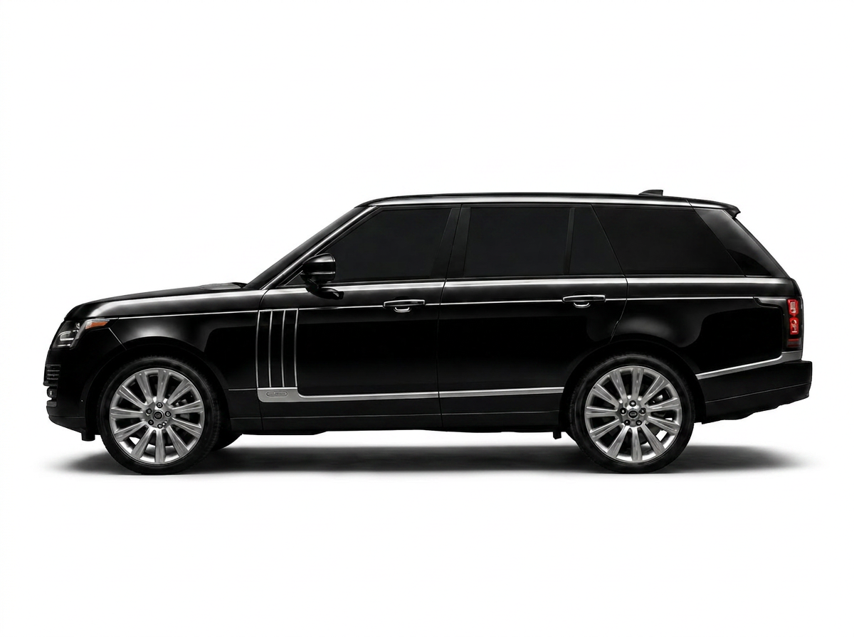 Luxury SUV side profile with tinted windows